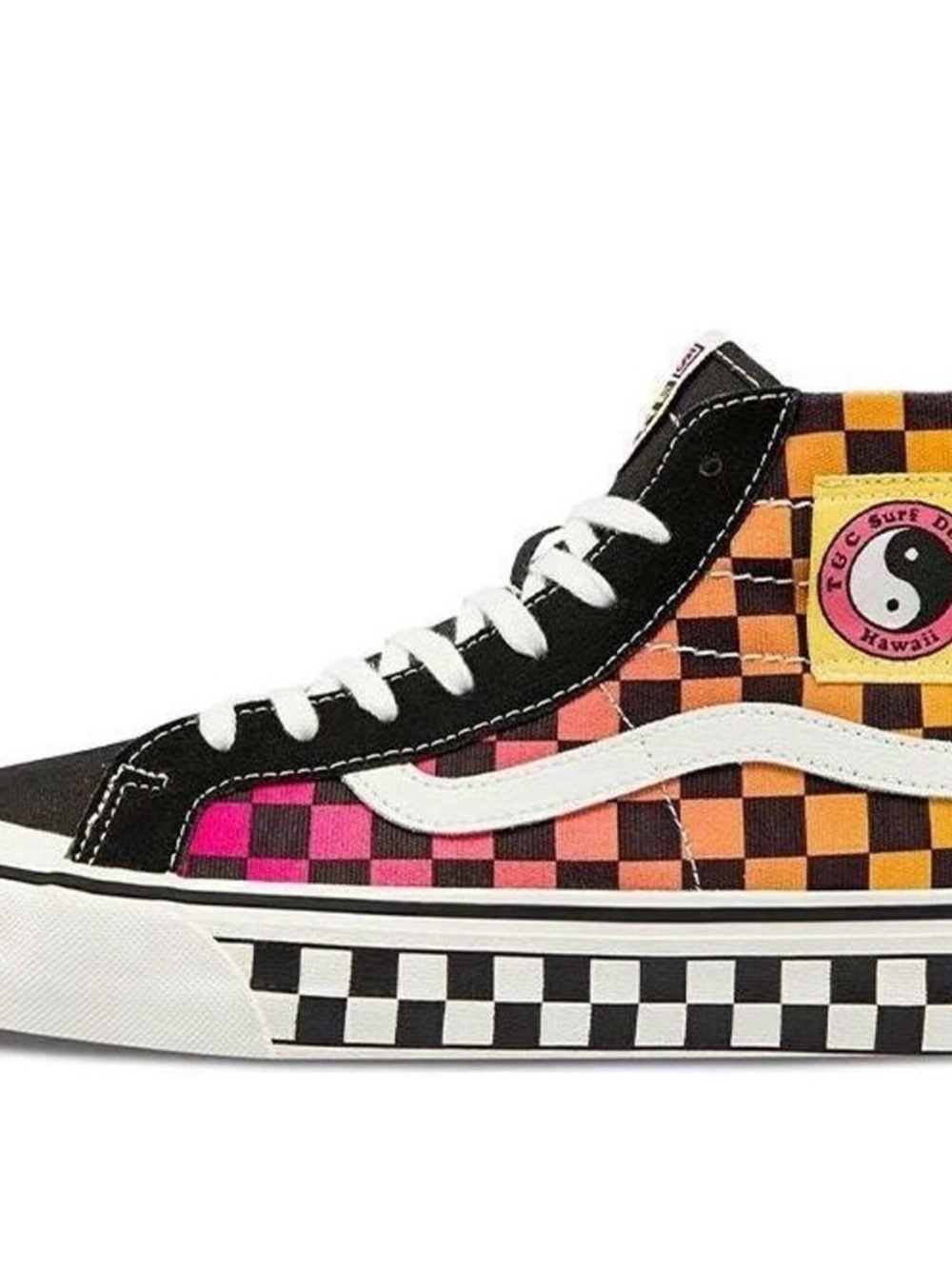 T&C Surf Designs x Vans Sk8-Hi 138 Decon 'Checkerboard' Size 8 WOMENS Hawaii